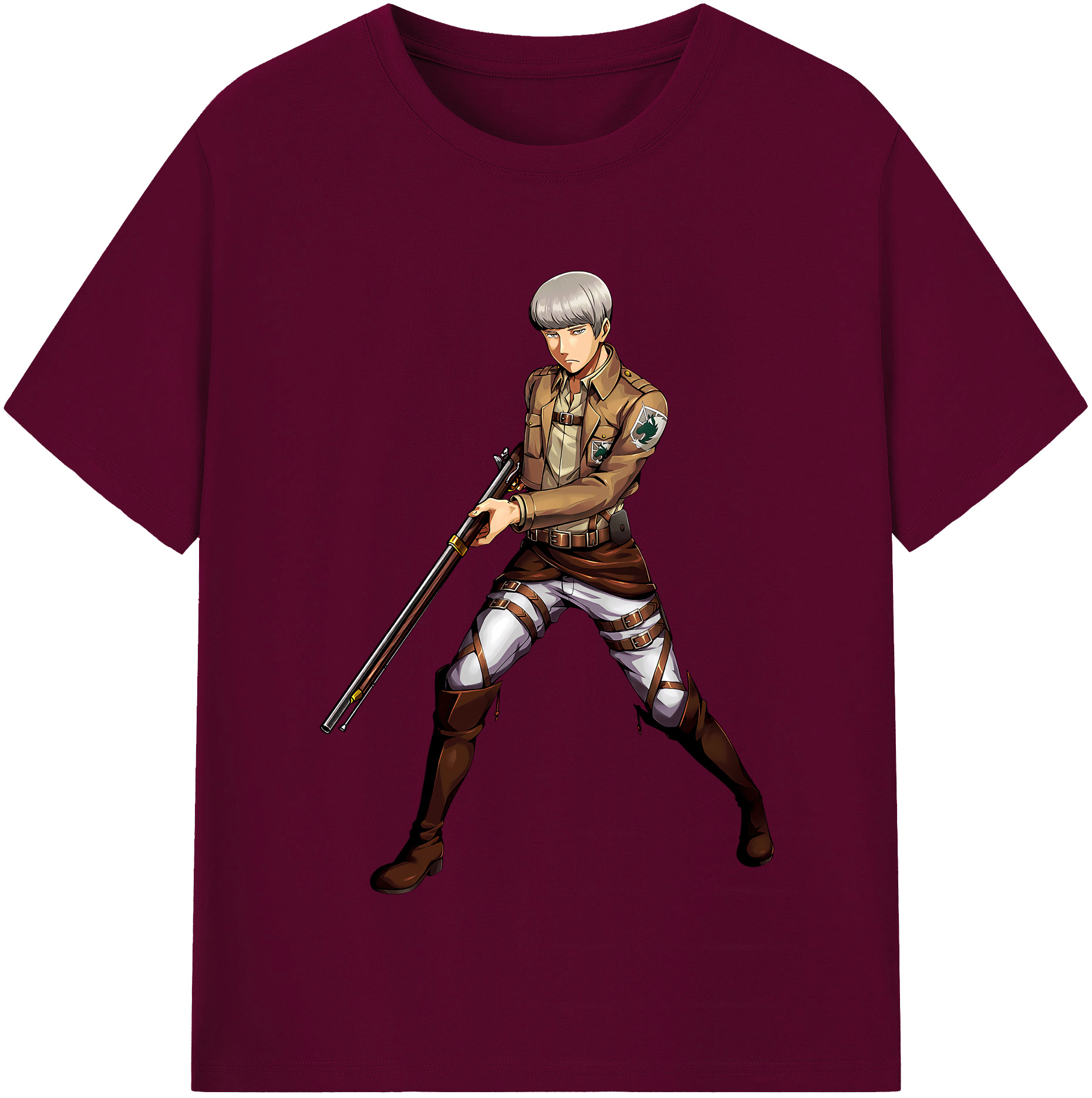 （画像用） 進撃の巨人 Attack on Titan レディースカジュアルプリントTシャツ（綿100％）